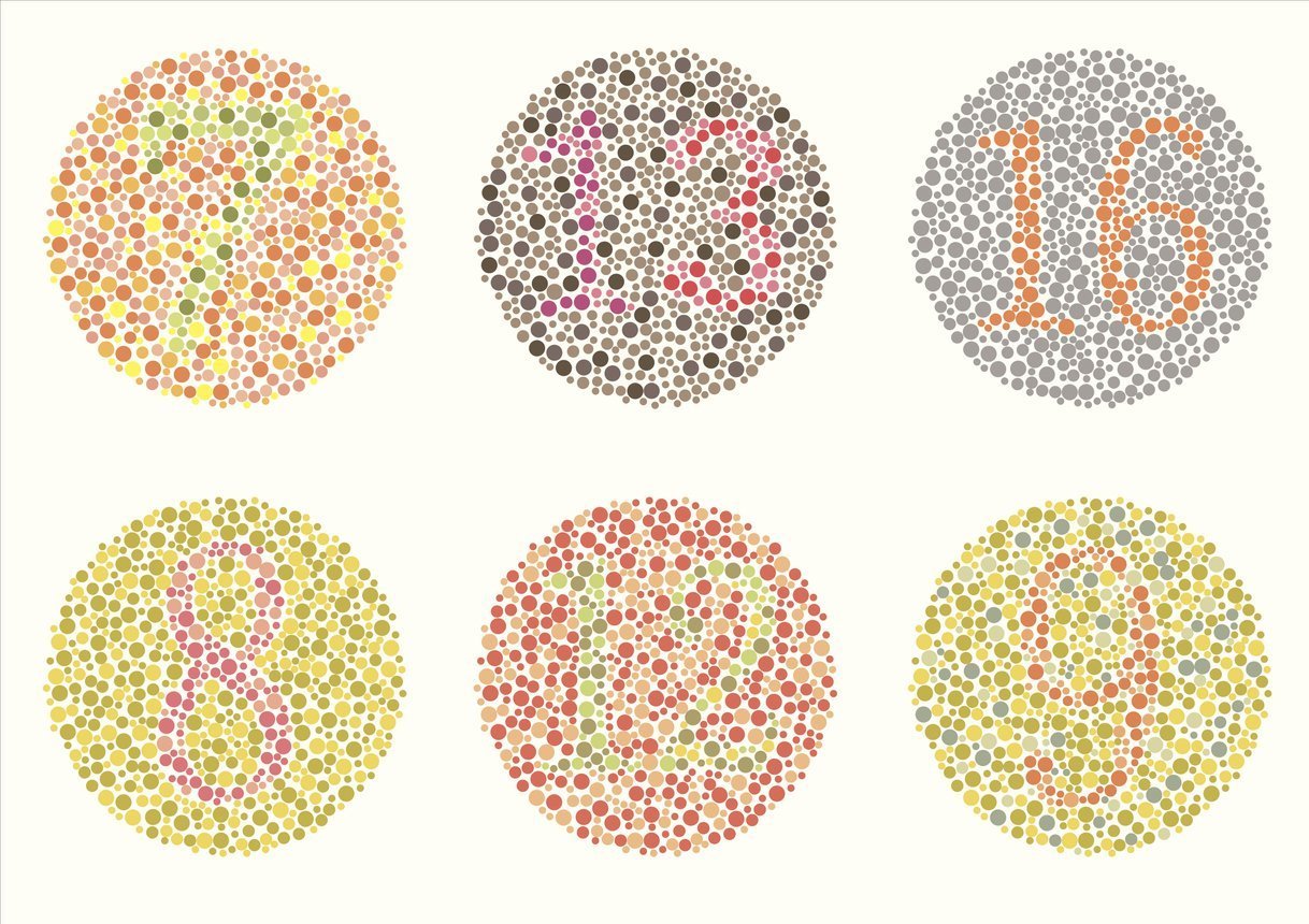 colorblind test, color blindness disease, color perception test