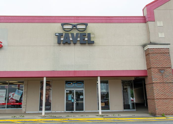 Exterior image of the eye doctor, Dr. Tavel in Richmond, Indiana