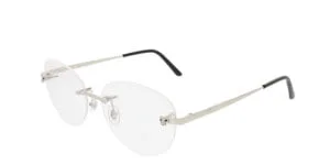 Cartier rimless glasses