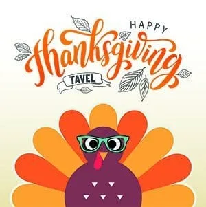 turkey with glasses